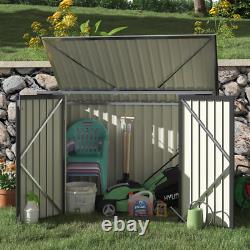 6 Ft. W X 3 Ft. D Galvanized Steel Horizontal Garage Shed