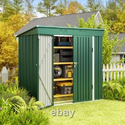 6 Ft. W X 4 Ft. D Galvanizaed Steel Horizontal Storage Shed