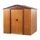 6 Ft. X 6 Ft. Outdoor Storage Shed With Lockable Sliding Door And Horizontal Sid