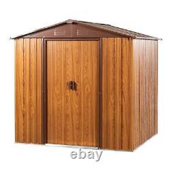 6 Ft. X 6 Ft. Outdoor Storage Shed with Lockable Sliding Door and Horizontal Sid