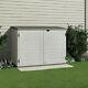 6 Ft. W X 4 Ft. D Plastic Horizontal Garbage Shed Good For Outdoors Storage