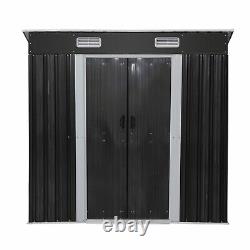 6'x4' Outdoor Storage Shed Metal Garden Shed for Backyard Lawnmower Lockable