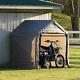 6' X6' Shed-in-a-box All Season Steel Metal Peak Roof Outdoor Storage Shed Cover