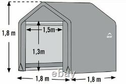 6' x6' Shed-in-a-Box All Season Steel Metal Peak Roof Outdoor Storage Shed Cover