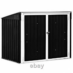 6' x 3' Horizontal Storage Shed 68 Cubic Feet for Garbage Cans Tools Accessories