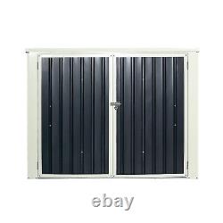 6' x 3' Horizontal Storage Shed 68 Cubic Feet for Garbage Cans Tools Accessories