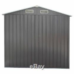 6' x 4' Outdoor Storage Sheds Kit Steel Heavy Duty Storage Tool House Backyard