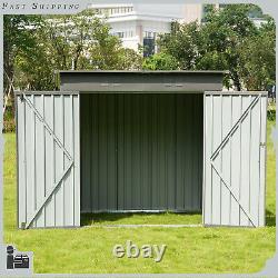 6ft x 4ft Storage Shed Horizontal Bike Tool Sheds Metal Outdoor Storage Cabinet