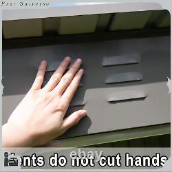 6ft x 4ft Storage Shed Horizontal Bike Tool Sheds Metal Outdoor Storage Cabinet
