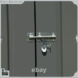 6ft x 4ft Storage Shed Horizontal Bike Tool Sheds Metal Outdoor Storage Cabinet