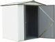 6ft X 5ft Arrow Ezee Shed Steel Storage Shed Low Gable Cream With Charcoal Trim