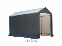 6x10 Peak Style Storage Shed with 1.37 Frame Cover Gray