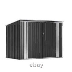 70 in. Wx40 in. Dx52.5 in. H Galvanized Steel Horizontal Trash&Recycling Storag