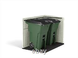 70cuft Outdoor Resin Storage Shed Horizontal All-weather Plastic Patio Container