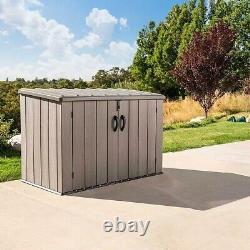 75 cu. Ft. Horizontal Outdoor Storage Shed Backyard Garden Lockable Storage Shed