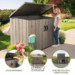 75 cu. Ft. Horizontal Outdoor Storage Shed Backyard Garden Lockable Storage Shed