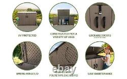 75 cu. Ft. Horizontal Outdoor Storage Shed Backyard Garden Lockable Storage Shed