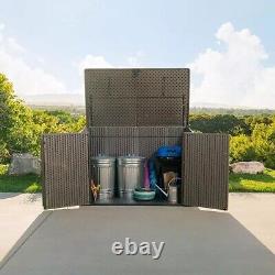 75 cu. Ft. Horizontal Outdoor Storage Shed Backyard Garden Lockable Storage Shed