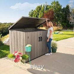 75 cu. Ft. Horizontal Outdoor Storage Shed Backyard Garden Lockable Storage Shed