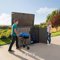 75 cu. Ft. Horizontal Outdoor Storage Shed Backyard Garden Lockable Storage Shed