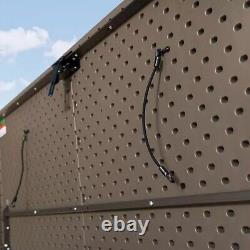 75 cu. Ft. Horizontal Outdoor Storage Shed Backyard Garden Lockable Storage Shed