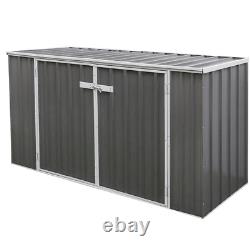 7 ft. W x 3 ft. D Metal Horizontal Tool Shed