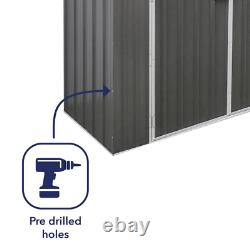 7 ft. W x 3 ft. D Metal Horizontal Tool Shed