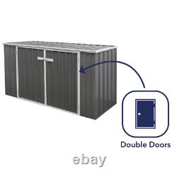 7 ft. W x 3 ft. D Metal Horizontal Tool Shed