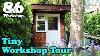 8x6 Tiny Workshop Tour Much Requested Walk Around Of My 48 Square Feet Of Woodshop Hacks