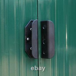 9x10.5x6ft Outdoor Garden Tool Shed Steel Metal Storage House Lockable DoorGreen