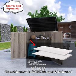 ADDOK 26 Cu. Ft Outdoor Storage Shed Multi-Function, Lockable Horizontal Storage