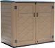 Addok Horizontal Outdoor Storage Sheds, Large Resin Outdoor Storage Cabinet For P