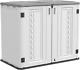 Addok Outdoor Horizontal Storage Sheds, Waterproof/lockable Outdoor Storage Cabin