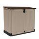 All-weather Plastic Outdoor Storage Garden Pool Garbage Shed Box 30-cu Ft Resin