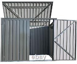 ARROW 6' X 3' Storboss Horizontal Outdoor Padlockable Steel Storage Shed, Charco