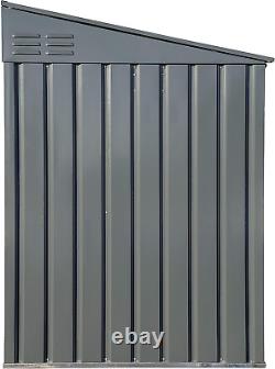 ARROW 6' X 3' Storboss Horizontal Outdoor Padlockable Steel Storage Shed, Charco