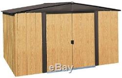 ARROW Woodlake 10 x 8 ft. Steel Storage Building Outdoor Garden Equipment Shed