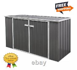 Absco 7' x 3' Horizontal Metal Storage Shed FREE SHIPPING