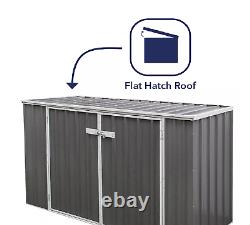 Absco 7' x 3' Horizontal Metal Storage Shed FREE SHIPPING