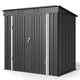 Aiho 6 Ft. W X 4 Ft. D Galvanized Steel Horizontal Storage Shed