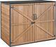 Aivituvin Outdoor Storage Shed Upgraded With Metal Frame Horizontal Cabinet
