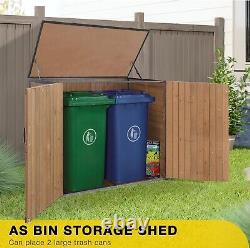 Aivituvin Outdoor Storage Shed Upgraded with Metal Frame Horizontal Cabinet