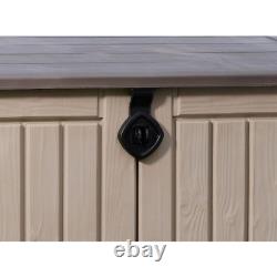All Weather Storage Shed Outdoor Plastic Patio Container 4 ft. X 2 ft