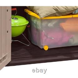 All Weather Storage Shed Outdoor Plastic Patio Container 4 ft. X 2 ft