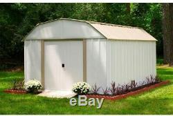 Arrow Dakota 10 ft. X 14 ft. Steel Shed Heavy Duty Sliding Door Lockable New