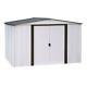 Arrow Outdoor Storage Shed With Floor Frame Kit 10 Ft. X 12 Ft. 2-tone Metal