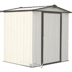 Arrow Sheds EZEE Shed Outdoor Storage 6 ft. X 5 ft. Cream with Charcoal Trim