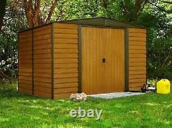 Arrow Sheds Euro Dallas Woodridge 10x12ft Steel Storage Garden Shed Kit