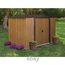 Arrow Sheds Woodlake Steel Outdoor Storage Garden Shed, 8 ft. X 6 ft