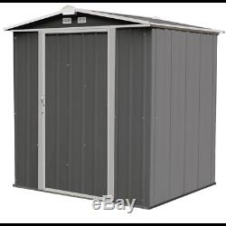 Arrow Storage Products EZEE Shed Steel Storage Shed, 6 ft. X 5 ft. Charcoal w